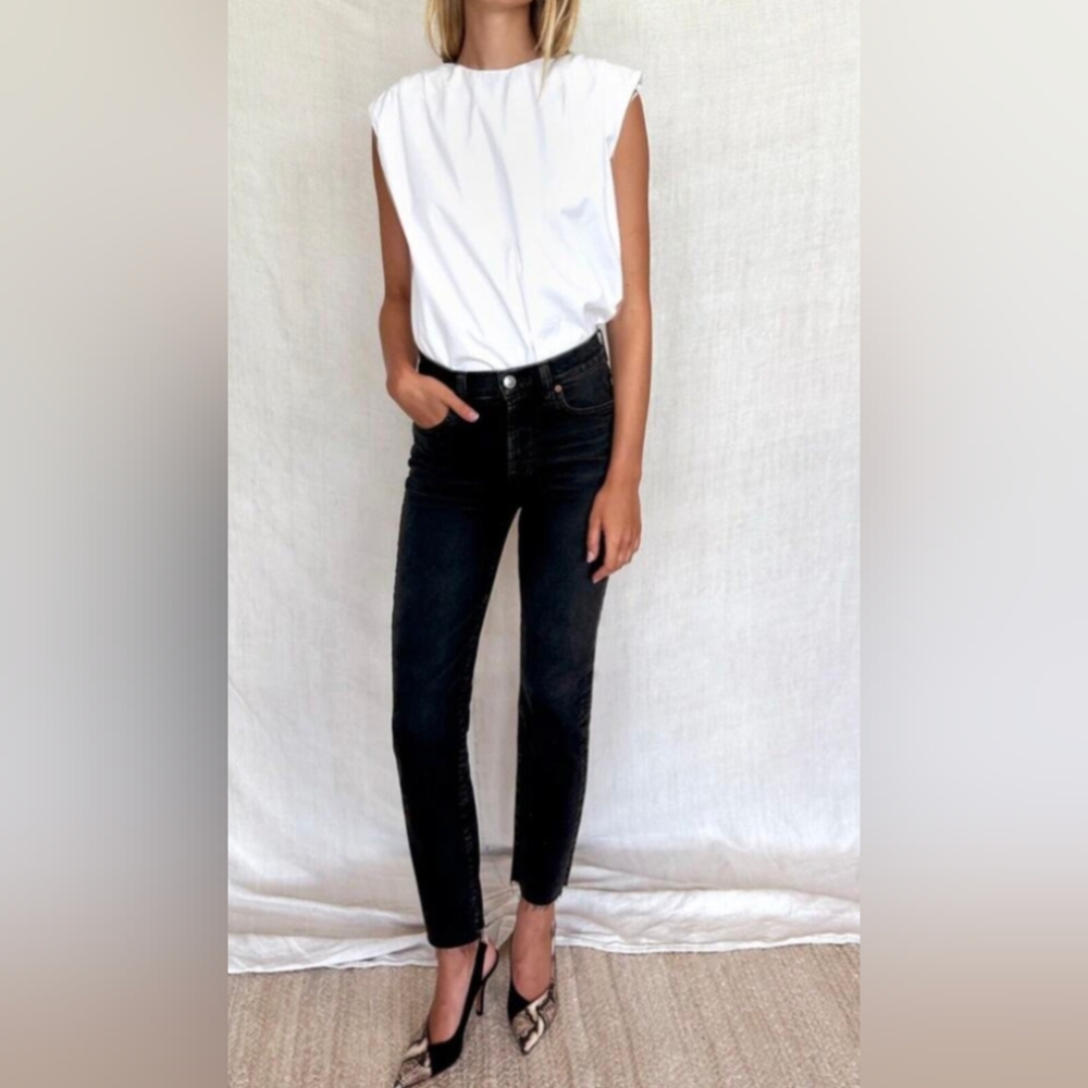 Emerson Fry Twin Doves Tower High Pencil Jeans in Black